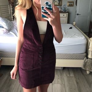 Free People Cord Overall Skirt